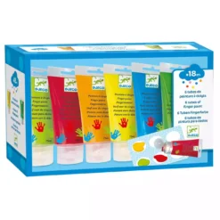 6 Tuben Fingerfarbe