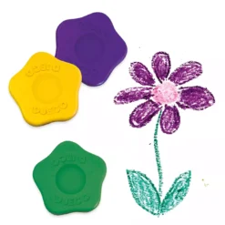 Wachsmalkreiden Blume
