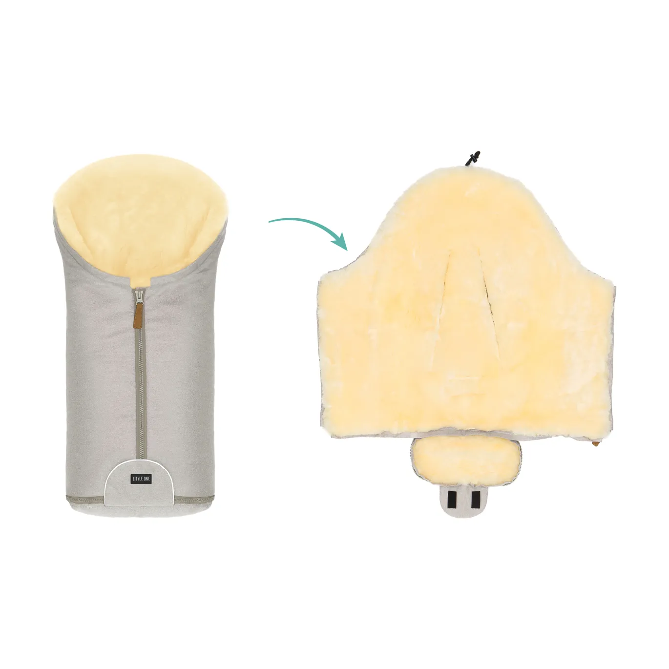 Winterfußsack Frost Champagner
