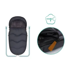 Winterfußsack Leo Grau