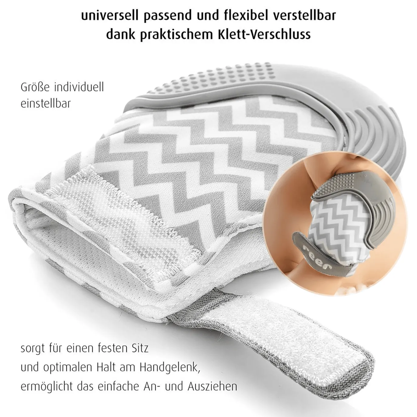 Zahnungsfäustling mit Hygienebeutel