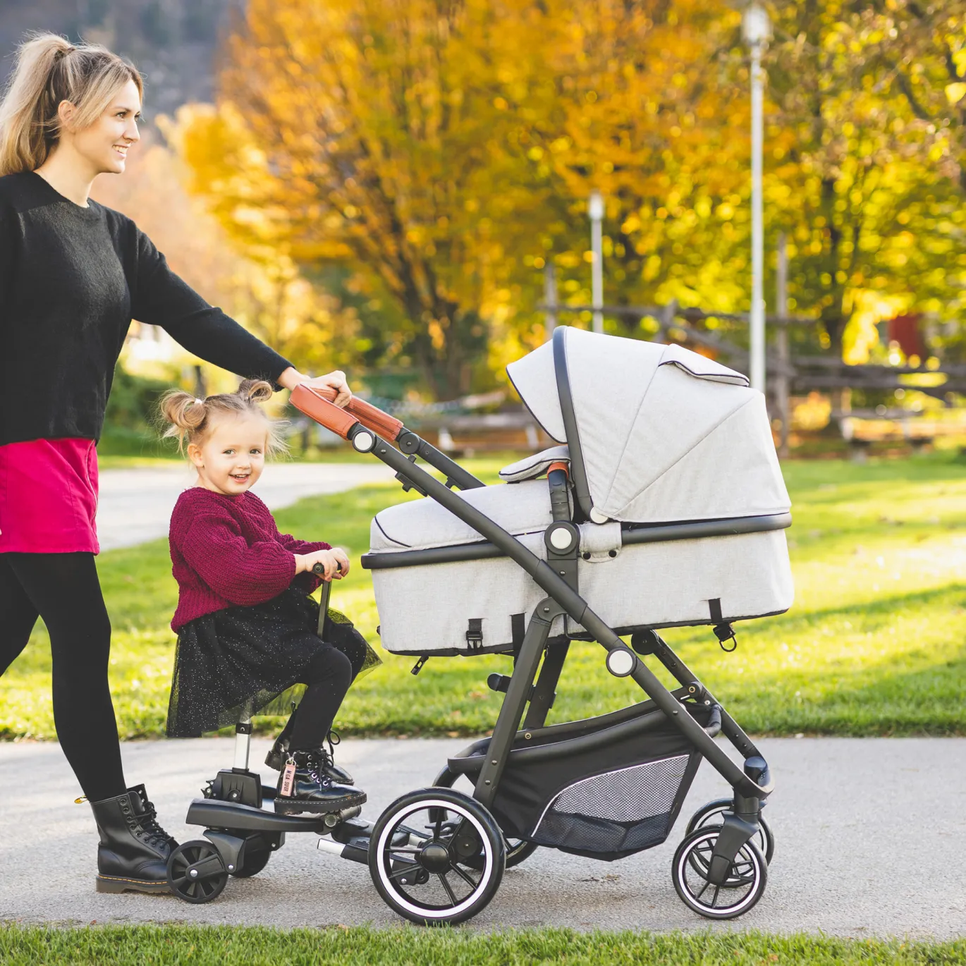 Zusatzsitz für Buggy Board Schwarz